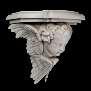 Parian Wall Bracket, Shelf Featuring a Cherub Inventory Thumbnail