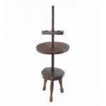 1555-27_2_Screwtop-Candlestand,-Octagonal-Base,-Thining-Red,-Repair-to-Screw-Shaft