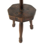 1555-27_4_Screwtop-Candlestand,-Octagonal-Base,-Thining-Red,-Repair-to-Screw-Shaft