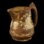 1431-27_7_Redware Pitcher, Scroddleware, US Great Seal