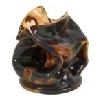 1508-7_2_George Ohr Crinped Vase, Signed