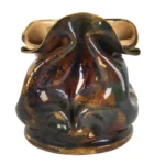 1508-7_3_George Ohr Crinped Vase, Signed