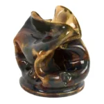 1508-7_4_George Ohr Crinped Vase, Signed