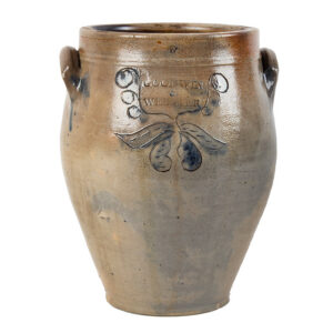 Early 19th Century Stoneware Crock from Hartford, Connecticut Inventory Thumbnail