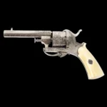 1583-1_2_Pinfire Revolver, Belgium, Ivory Grip, Cased