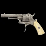 1583-1_7_Pinfire Revolver, Belgium, Ivory Grip, Cased