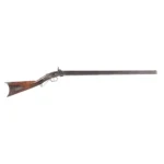 308-677_1_Hudson River Valley Swivel Breech Rifle, Three Barrel, Curly Maple Stock