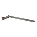 308-677_3_Hudson River Valley Swivel Breech Rifle, Three Barrel, Curly Maple Stock