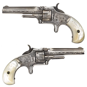 Engraved Smith & Wesson Model 1, 3rd Issue Revolver, Cased Inventory Thumbnail