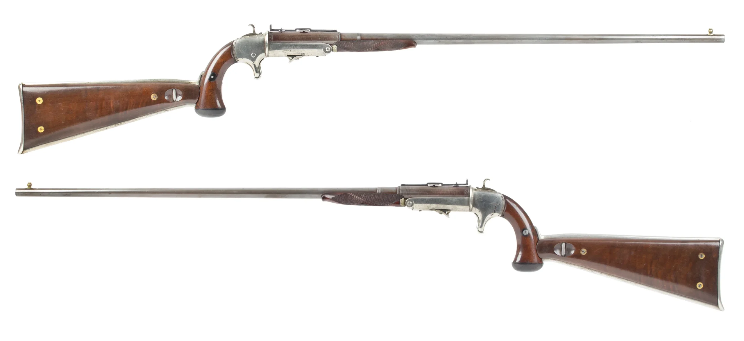 Cased Nathaniel Whitmore Pocket Rifle, Outstanding and Fine