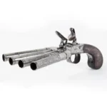 308-715_3_Four Barrel Duckfoot Pistol, Barbar of London, Used for Crowd Control