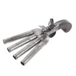 308-715_4_Four Barrel Duckfoot Pistol, Barbar of London, Used for Crowd Control