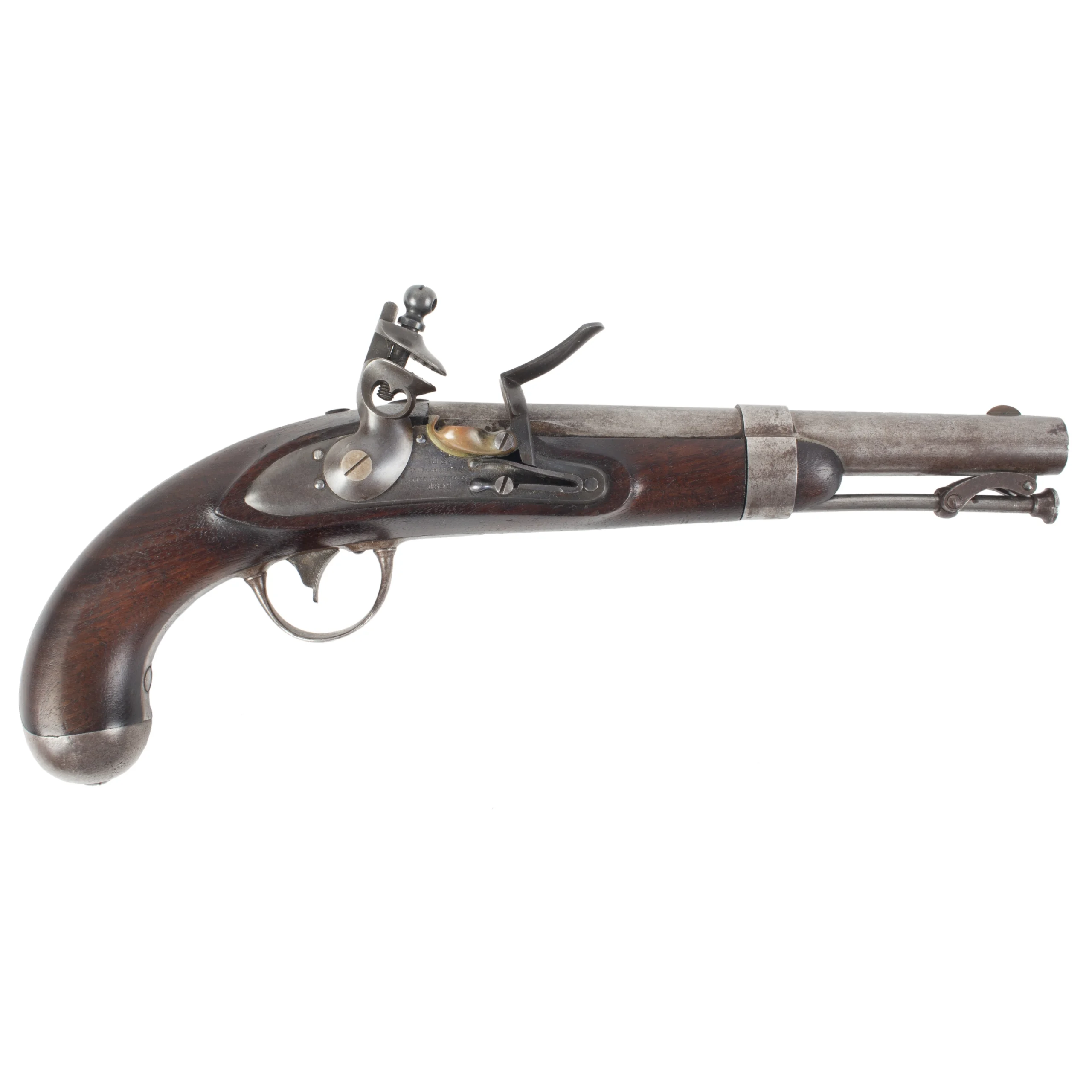 US Model 1836 Flintlock Pistol, Dated 1842, A FINE EXAMPLE