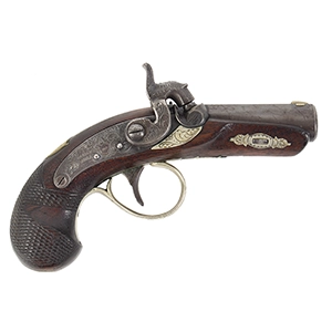 Henry Deringer Percussion Pistol, Agent Marked: N. Curry, San Francisco Inventory Thumbnail