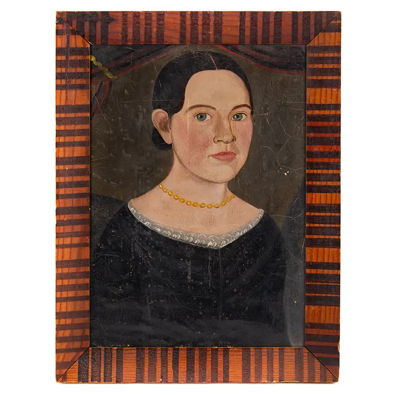 Prior School Portrait of Blue Eyed Young Woman, Attributed to William Kennedy