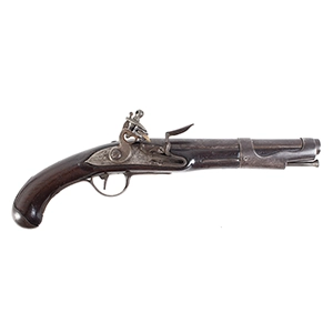 Model 1763/66 Revolutionary Manufactured Single-Shot Flintlock Pistol, Libreville Inventory Thumbnail