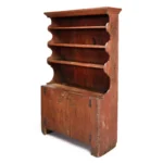 843-621_3_Fine-Early-American-Pewter-Cupboard-in-Old-Red-Wash,-Ex.-Henry-Ford