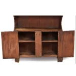 843-621_6_Fine Early American Pewter Cupboard in Old Red Wash, Ex. Henry Ford