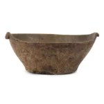 1120-163_1_Burl Bowl, Handled, Elliptical, c1800
