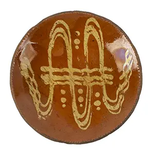 Slip Decorated Redware Plate from Southeastern Pennsylvania Inventory Thumbnail
