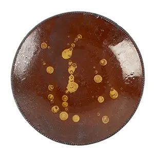 Slip Decorated Redware Plate, Southeastern Pennsylvania Inventory Thumbnail