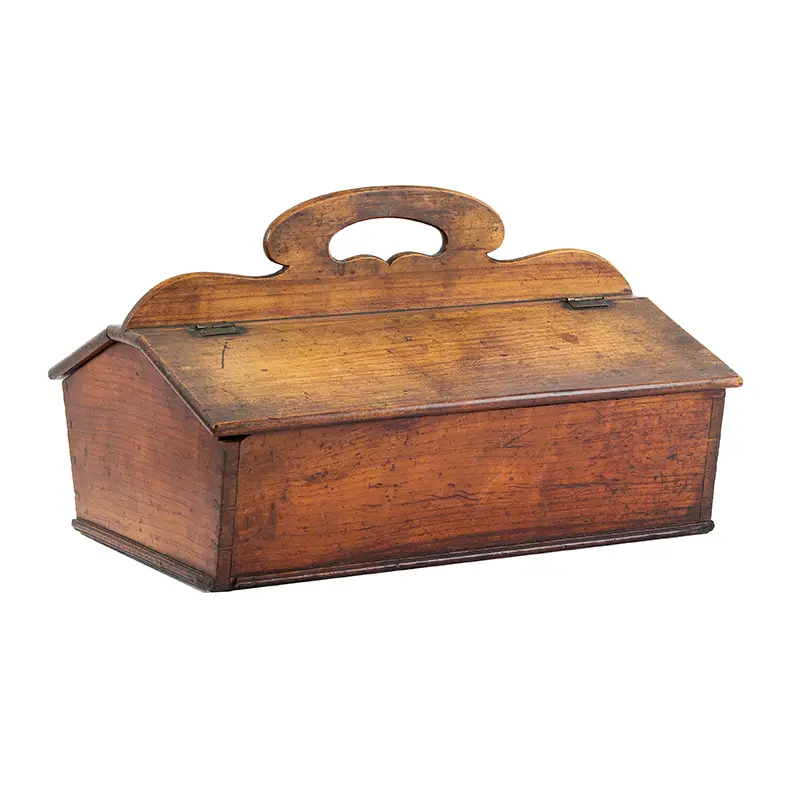 New England Double-Lidded Cutlery Box
