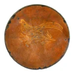 1344-121_1_Redware-Plate,-Bird,-NJ