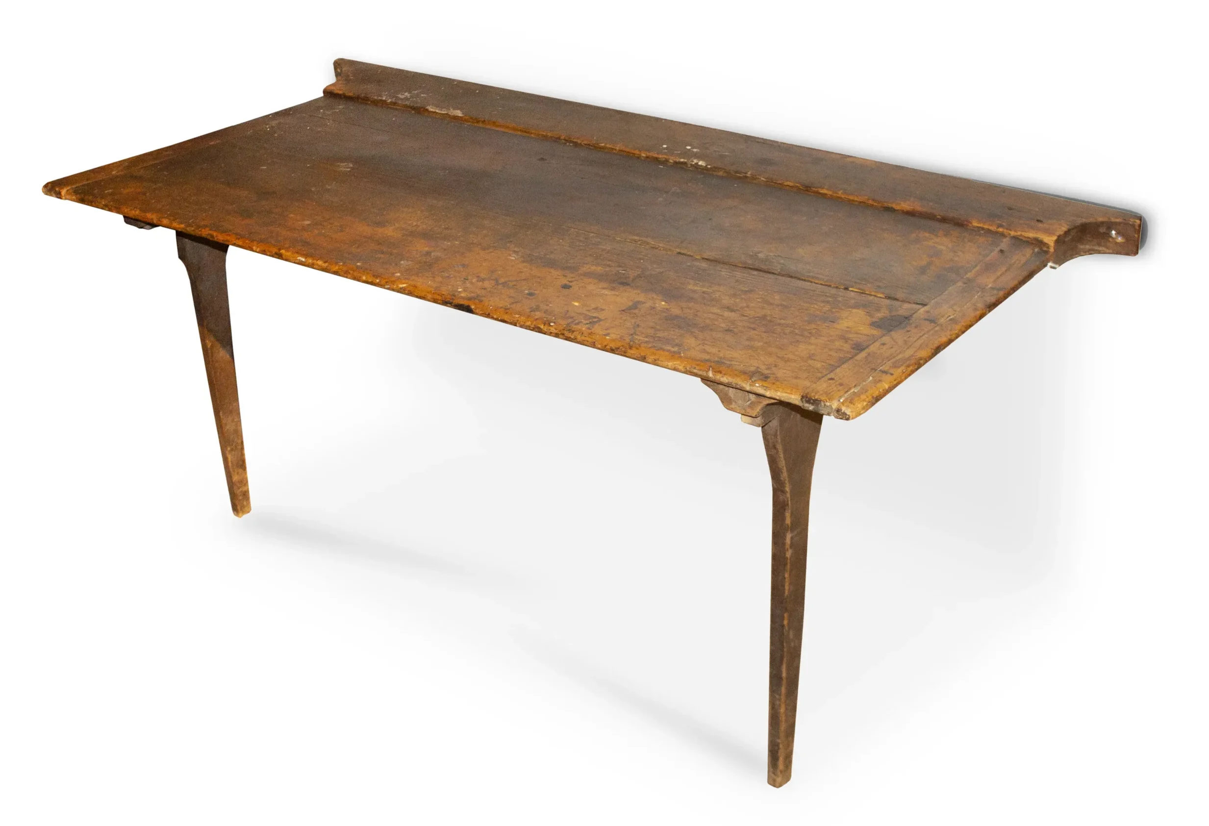 Rare 18th-Century New England Wall-Mounting Folding Leg Table
