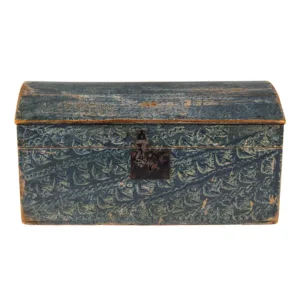 Paint Decorated Dome-Top Trunk, Blue Inventory Thumbnail