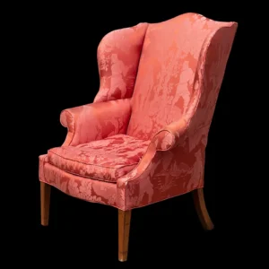 Wing Chair, Upholstered Easy Chair, New England, Federal Period Inventory Thumbnail