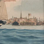 532-201_4_Watercolor Masted Ship, American