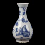 843-596_1_Delftware Vase, 17th C, English, Chinese Decoration