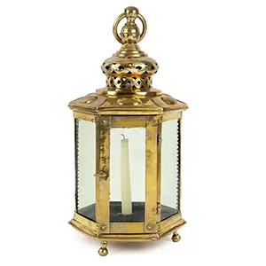 Large Dutch Brass Carry Lantern Inventory Thumbnail