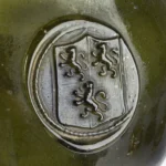 843-672_2_Seal Bottle, English Black Glass