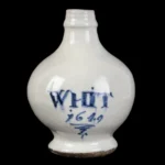 843-673_2_Bottle, Delft, Whit, 1649
