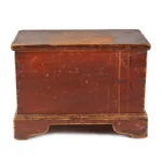 1008-110_2_Red-Miniature-Blanket-Chest,-1780-1800