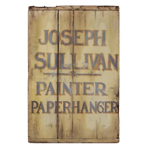 Trade Sign, Joseph Sullivan – Painter – Paperhanger Inventory Thumbnail