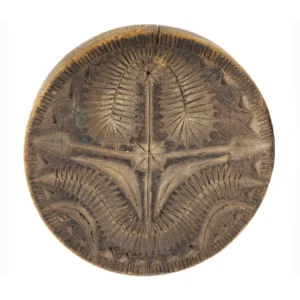 An Early Carved Butter Print, Likely Pennsylvania Dutch Inventory Thumbnail