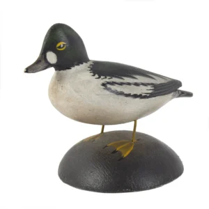 Carved Miniature Golden Eye Drake, by A. Elmer Crowell, E. Harwich, MA Inventory Thumbnail
