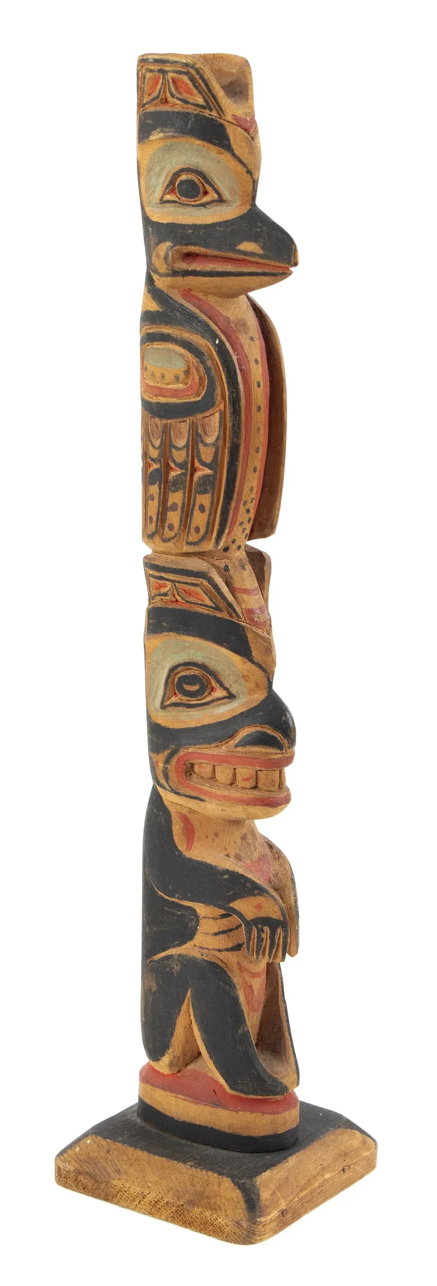 Totem Pole Attributed to Charles Bennett Sr., Tlingit, Model Totem Pole