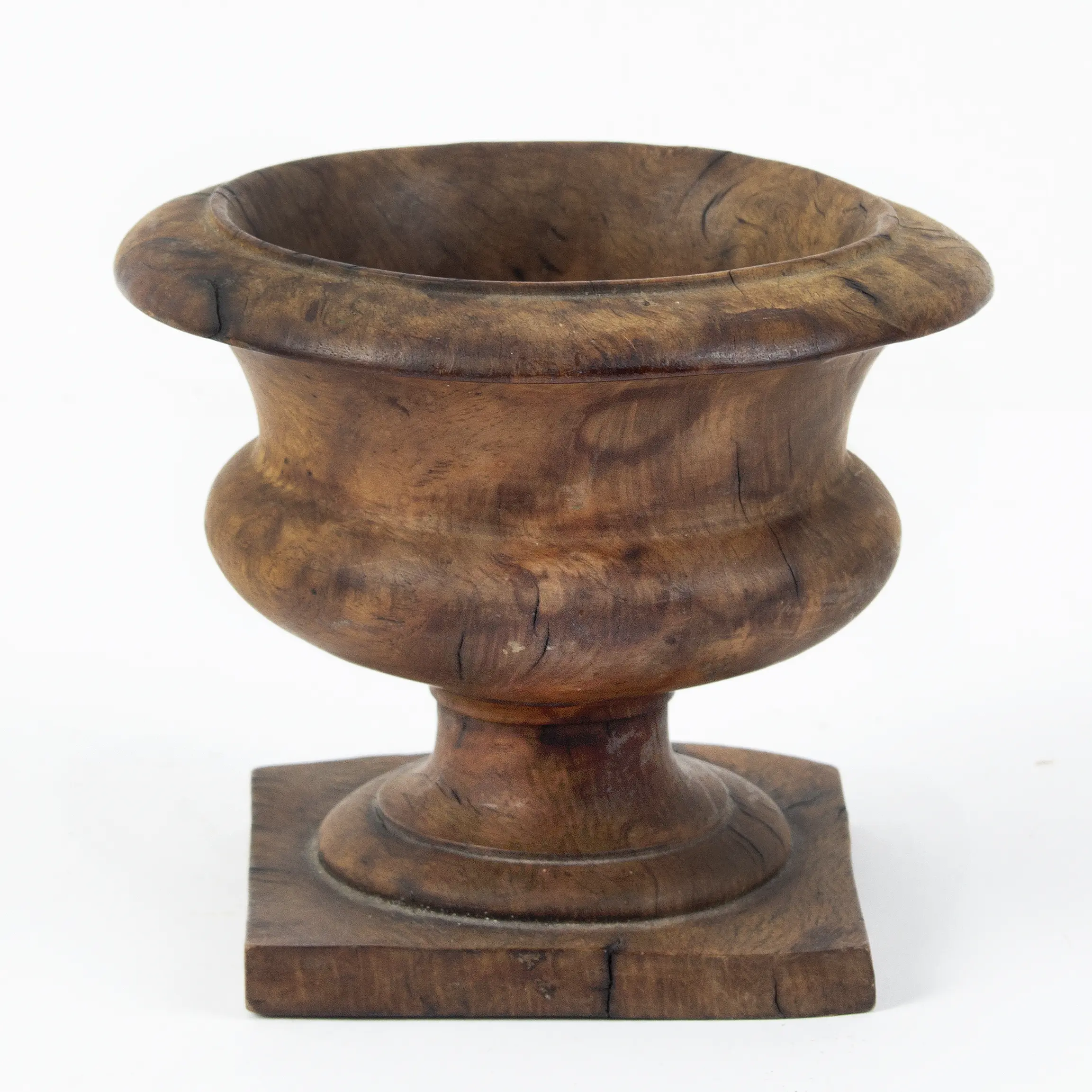 Classically Styled Burl Urn, Treen Master Salt