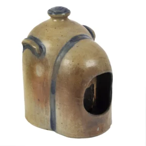 A Scarcely Encountered 2-Gallon Chicken Waterer, Stoneware Poultry Fountain Inventory Thumbnail