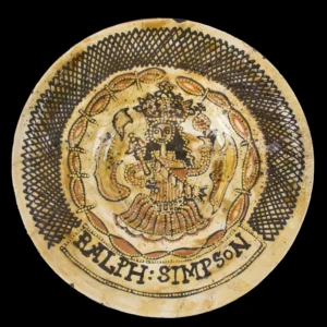 Ralph Simpson Staffordshire Royal Charger, Portrait of King William lll Inventory Thumbnail