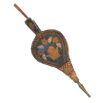 1255-88_1_Bellows, Paint Decorated, Restored Leather