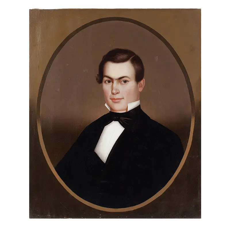 Horace Bundy, Portrait, Very Handsom Young Man, Signed and Dated by Artist