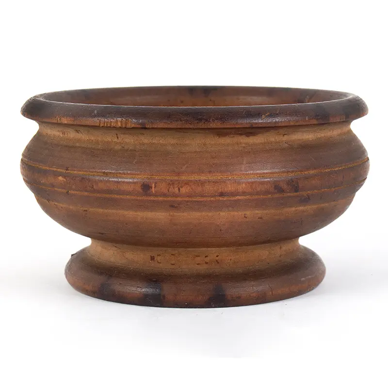 A Wonderful Turned Treen Master Salt