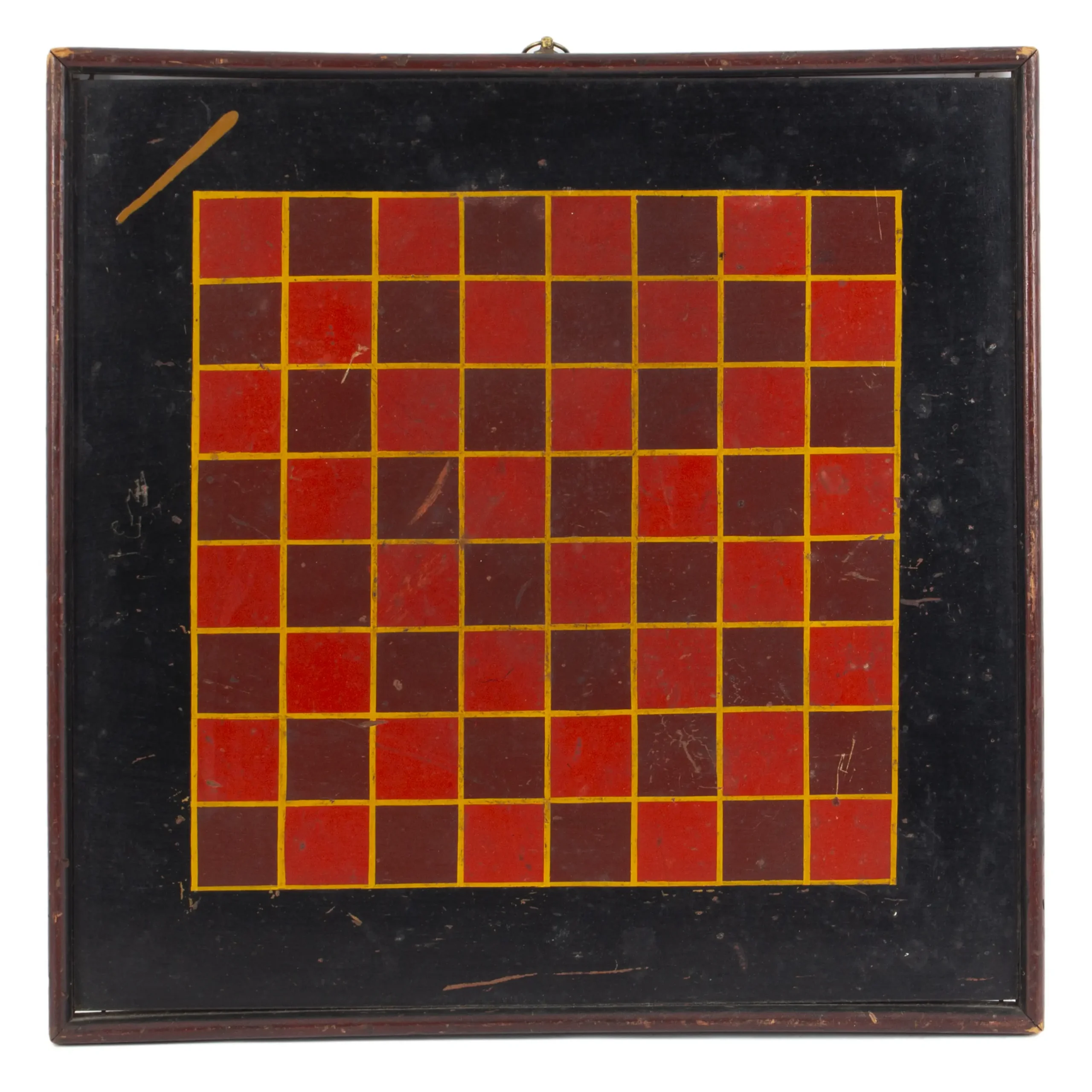 Nineteenth Century Gameboard, Checkerboard, Original Paint