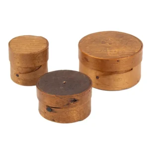 Miniature Bentwood Boxes, Lot Of Three Pill Boxes in the Hingham Tradition Inventory Thumbnail
