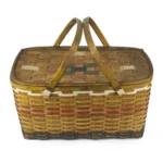 290-143_2_Picnic Basket, Large, Painted