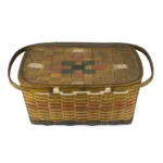 290-143_4_Picnic Basket, Large, Painted